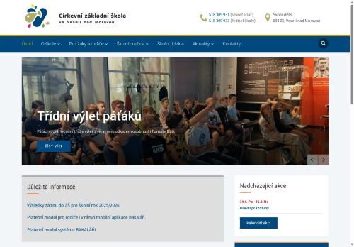 Zobrazit webové stránky Církevní základní škola ve Veselí nad Moravou