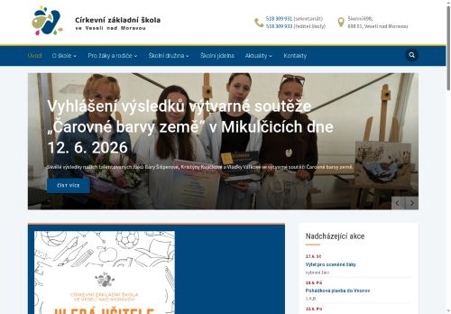 Zobrazit webové stránky Církevní základní škola ve Veselí nad Moravou