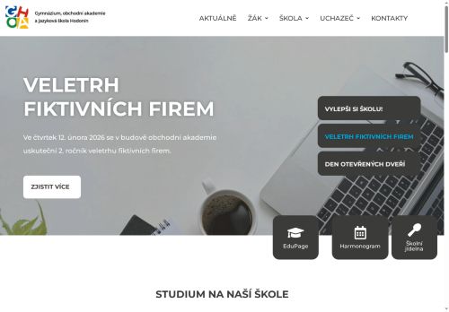 Zobrazit webové stránky Gymnázium,  obchodní akademie a jazyková škola s právem státní jazykové zkoušky Hodonín