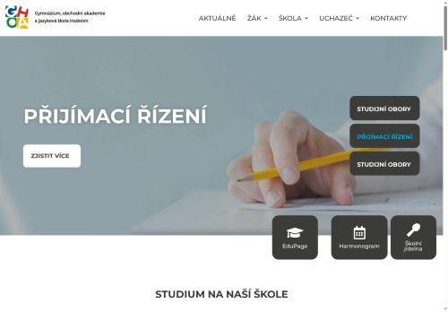 Zobrazit webové stránky Gymnázium,  obchodní akademie a jazyková škola s právem státní jazykové zkoušky Hodonín
