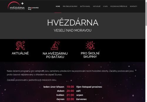 Zobrazit webové stránky Hvězdárna Veselí nad Moravou