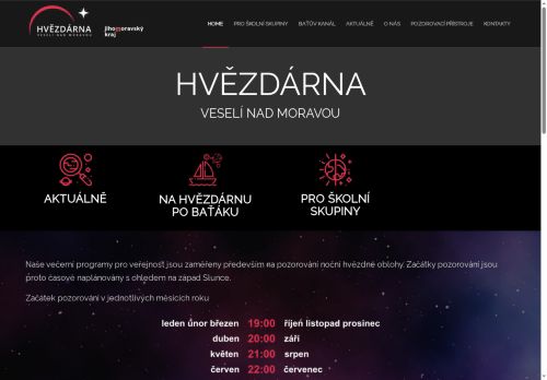 Zobrazit webové stránky Hvězdárna Veselí nad Moravou
