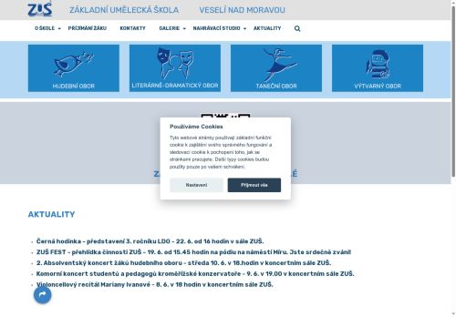 Zobrazit webové stránky Základní umělecká škola Veselí nad Moravou
