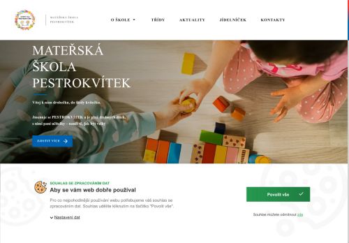 Zobrazit webové stránky MŠ Pestrokvítek