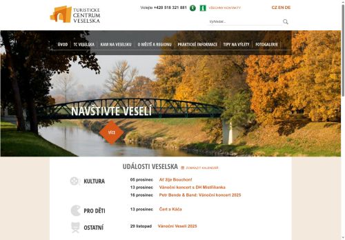 Zobrazit webové stránky TIC Veselska
