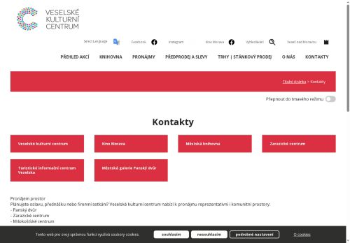 Zobrazit webové stránky Veselské kulturní centrum