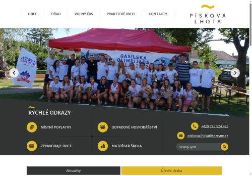 Zobrazit webové stránky Obecní úřad Písková Lhota