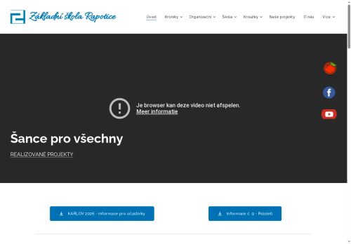 Zobrazit webové stránky Základní škola Rapotice