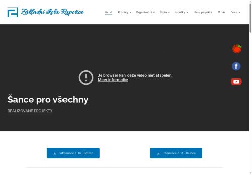 Zobrazit webové stránky Základní škola Rapotice
