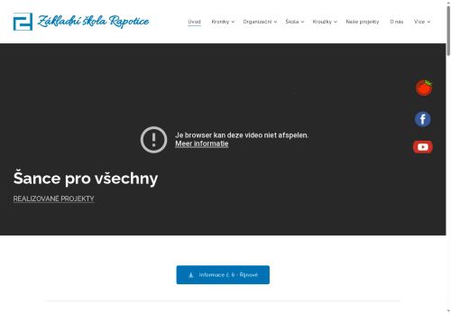 Zobrazit webové stránky Základní škola Rapotice