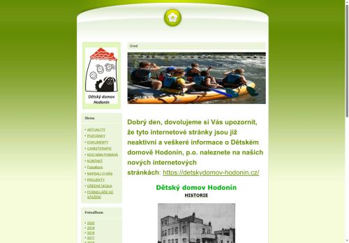 Zobrazit webové stránky Dětský domov Hodonín