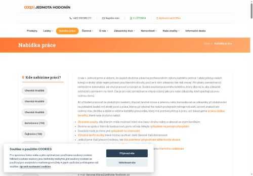 Jednota, spotřební družstvo v Hodoníně nabízí práci na pozici Prodavač/ka - Prušánky v obci Prušánky
