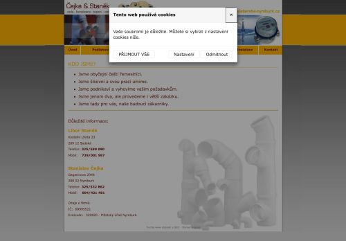 Zobrazit webové stránky Instalatérství - Stanislav Čejka