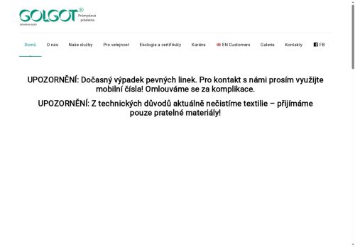 Zobrazit webové stránky Golgot, spol. s.r.o.
