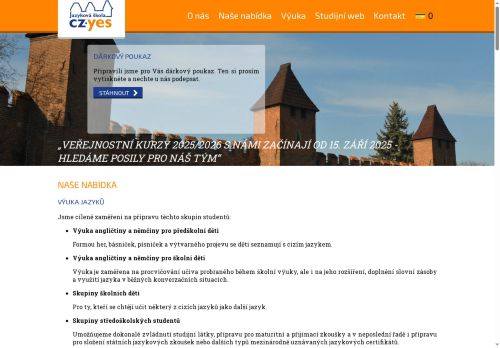 Zobrazit webové stránky Jazyková škola CZ.YES