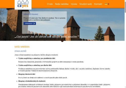Zobrazit webové stránky Jazyková škola CZ.YES