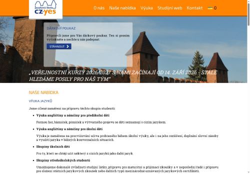 Zobrazit webové stránky Jazyková škola CZ.YES