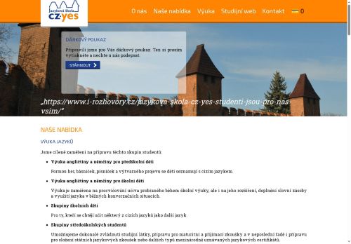 Zobrazit webové stránky Jazyková škola CZ.YES