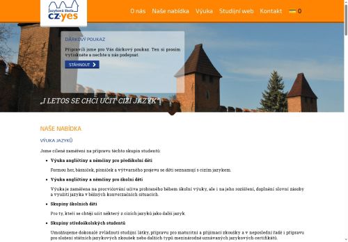 Zobrazit webové stránky Jazyková škola CZ.YES