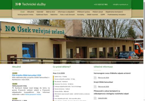 Zobrazit webové stránky Technické služby města Nymburka