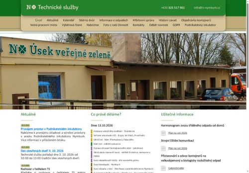 Zobrazit webové stránky Technické služby města Nymburka