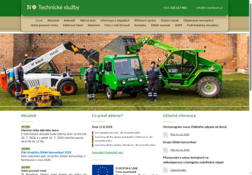 Zobrazit webové stránky Technické služby města Nymburka