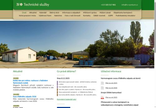 Zobrazit webové stránky Technické služby města Nymburka