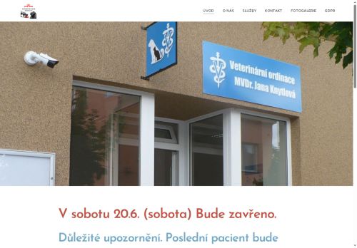 Zobrazit webové stránky Veterinární ordinace - MVDr. Jana Knytlová