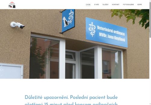 Zobrazit webové stránky Veterinární ordinace - MVDr. Jana Knytlová