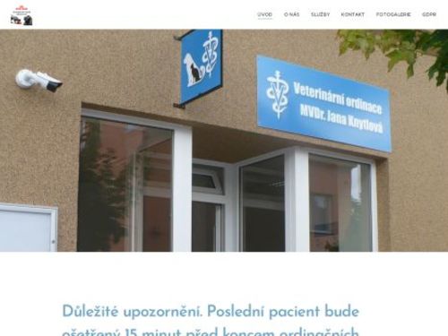 Veterinární ordinace - MVDr. Jana Knytlová
