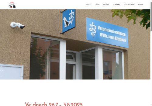 Zobrazit webové stránky Veterinární ordinace - MVDr. Jana Knytlová