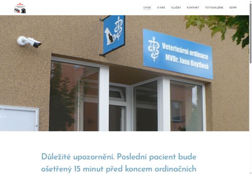 Zobrazit webové stránky Veterinární ordinace - MVDr. Jana Knytlová