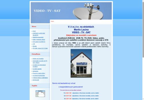 Zobrazit webové stránky Martin Lacina - Video, TV, SAT