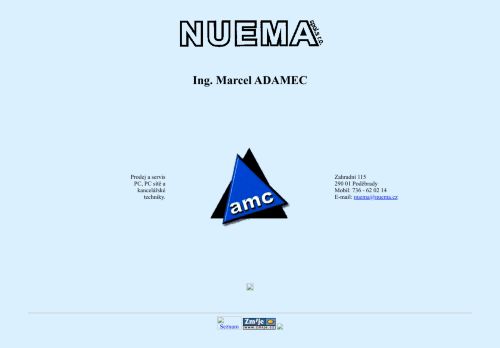 Zobrazit webové stránky NUEMA, spol. s r.o.