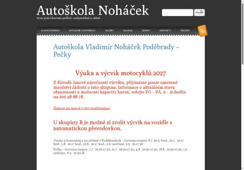 Zobrazit webové stránky Autoškola Noháček