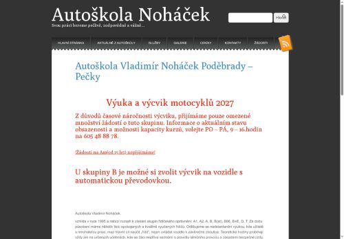 Zobrazit webové stránky Autoškola Noháček
