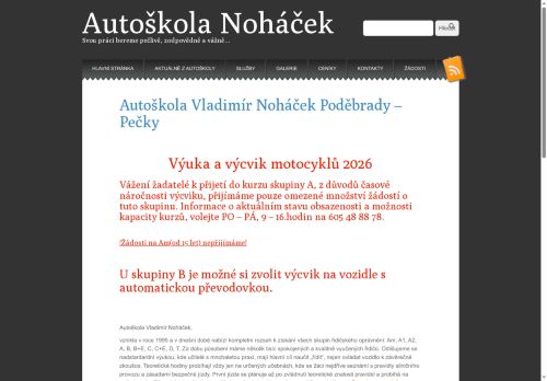 Zobrazit webové stránky Autoškola Noháček