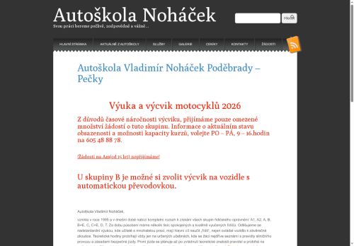 Zobrazit webové stránky Autoškola Noháček