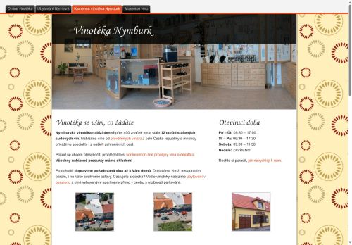 Zobrazit webové stránky Vinotéka Nymburk