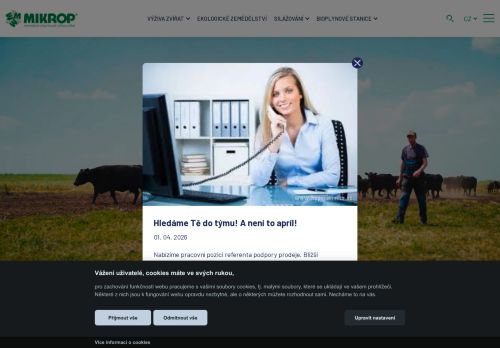 Zobrazit webové stránky MIKROP Čebín, a.s.