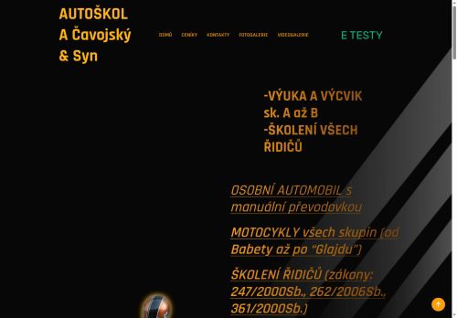Zobrazit webové stránky Autoškola Petr Čavojský