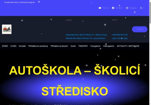 Zobrazit webové stránky Autoškola Petr Čavojský