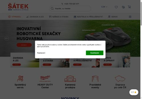 Zobrazit webové stránky Nářadí a stroje Šátek, s.r.o.