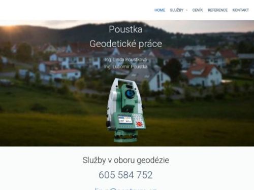 Geodetické práce - Ing. Lubomír Poustka