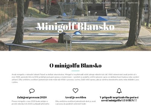 Zobrazit webové stránky Minigolfová Esa Blansko