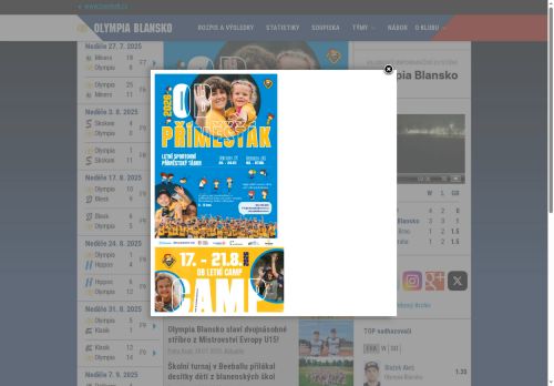 Zobrazit webové stránky TJ Olympia Blansko