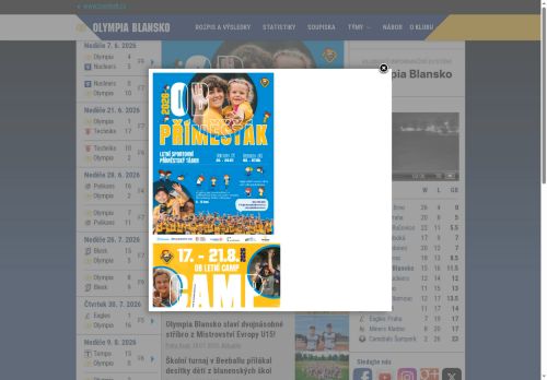 Zobrazit webové stránky TJ Olympia Blansko
