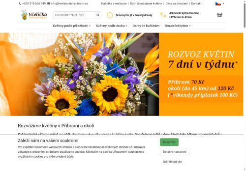 Zobrazit webové stránky Květinové studio Včelička