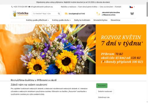 Zobrazit webové stránky Květinové studio Včelička
