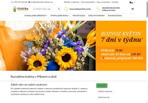 Zobrazit webové stránky Květinové studio Včelička